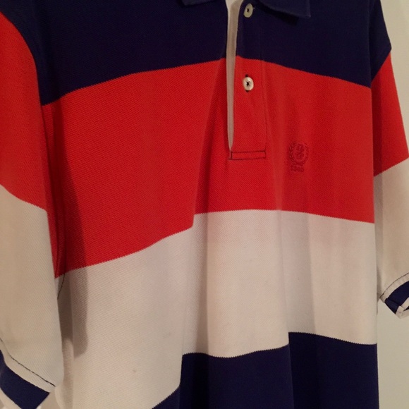 Vintage 90’s IZOD Mens Med Color Block Polo Shirt - Picture 6 of 8